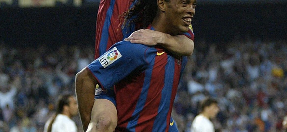 Ronaldinho and Messi